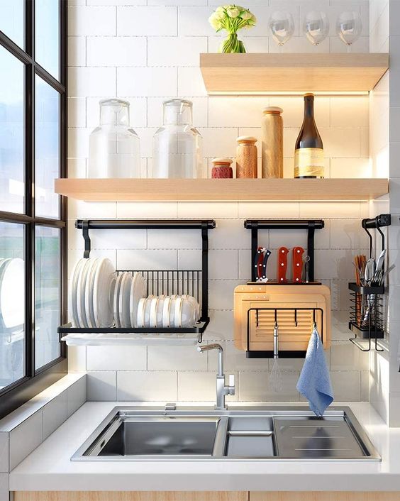 organizacao para cozinha pequena