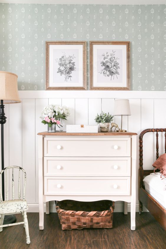 quarto feminino com decoracao vintage