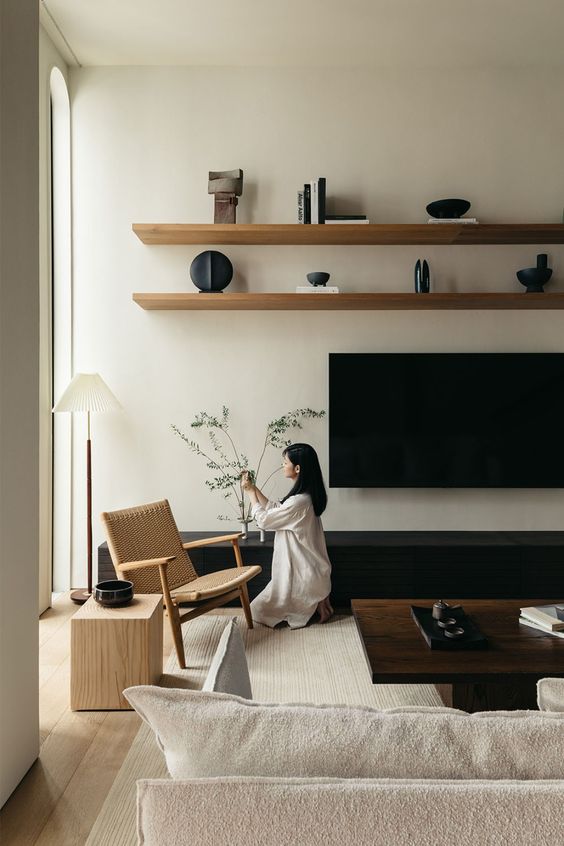 decoracao minimalista para sala