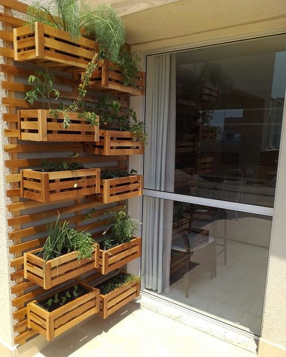 horta vertical de pallet
