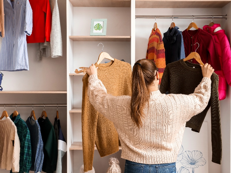 organizacao no guarda-roupa