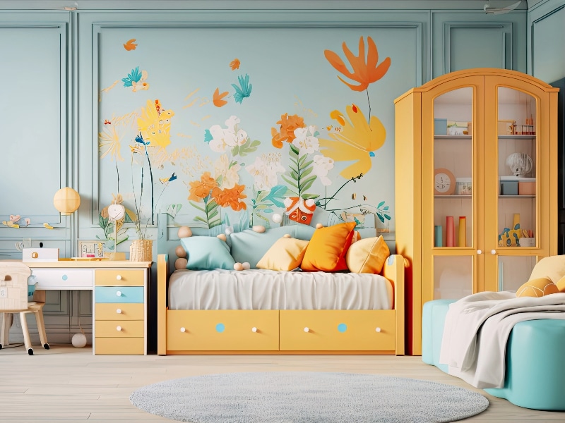 quarto de criança decorado e alegre