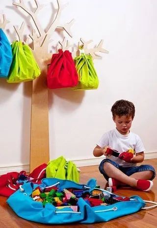 sacola para organizar brinquedos