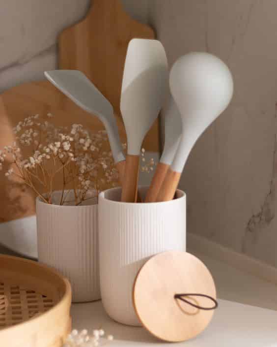 utensilios na decoracao da cozinha