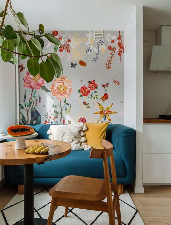 papel de parede apartamento pequeno