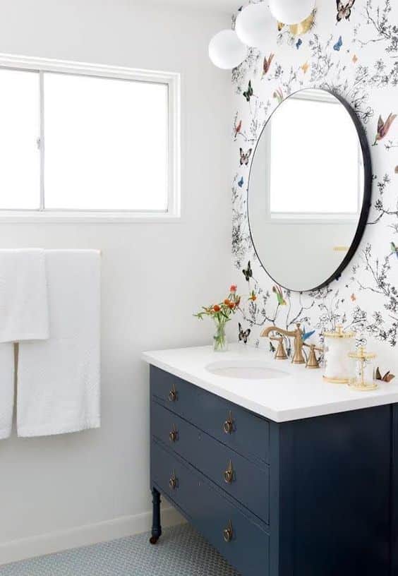papel de parede para lavabo