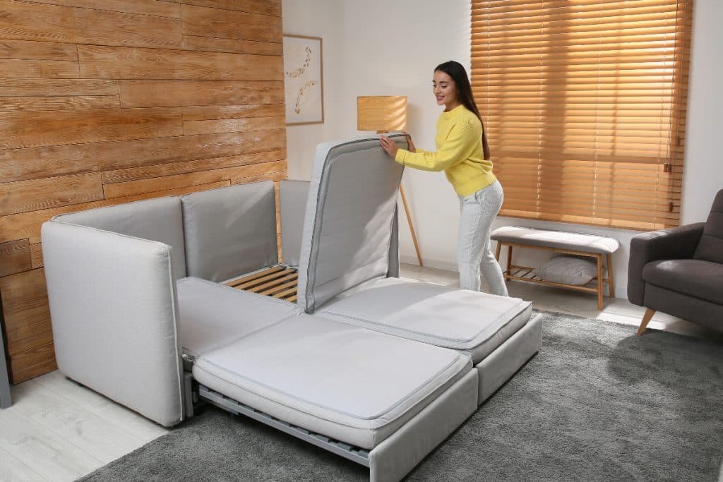 sofa-cama na sala