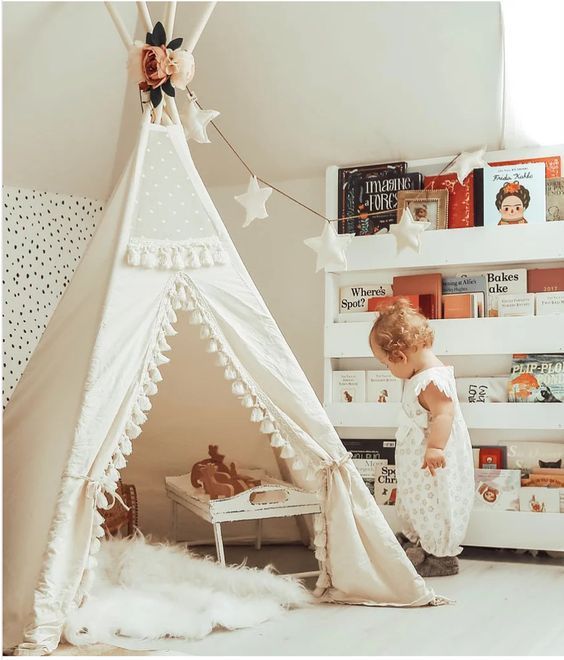 cabana da leitura quarto infantil