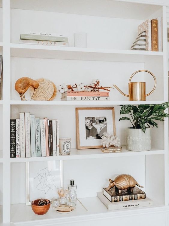 decoracao para prateleira