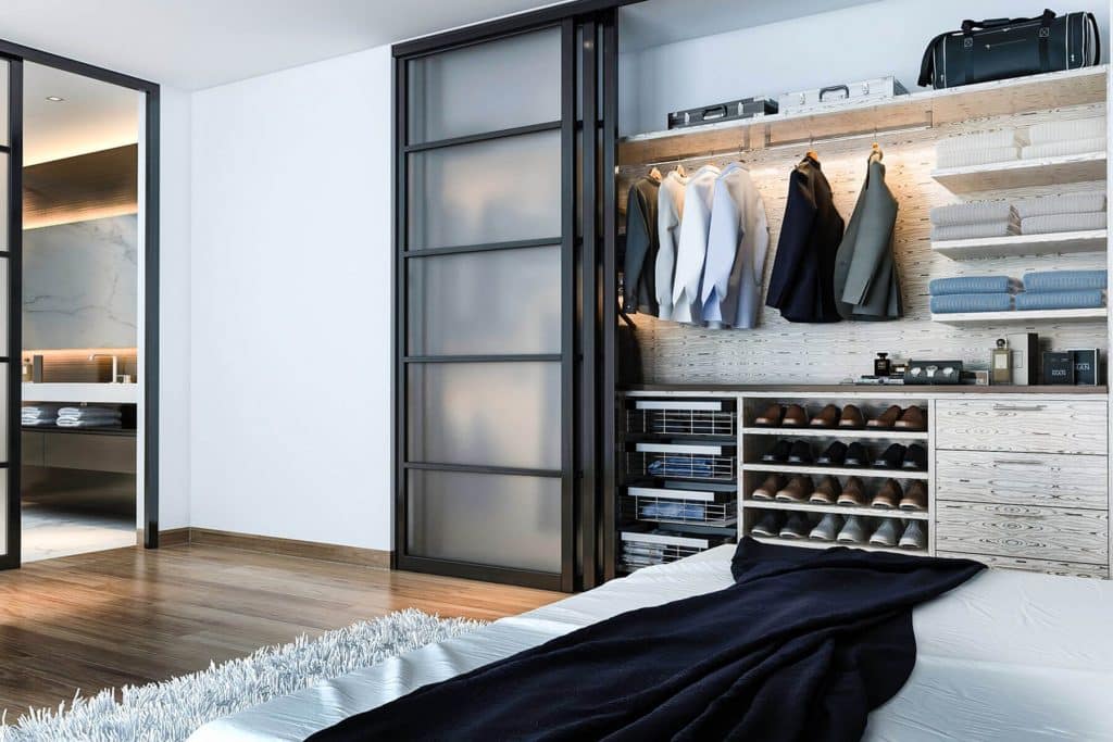ideia para closet masculino