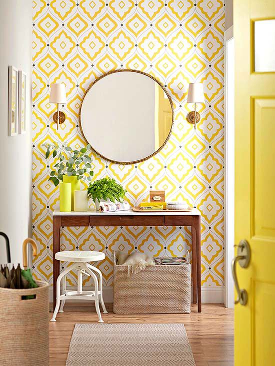 casa com decoracao amarela