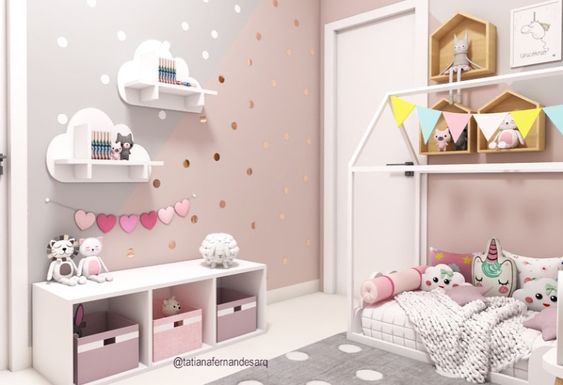 prateleira nuvem quarto infantil