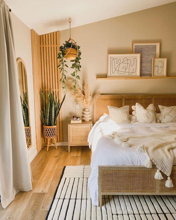 quarto no estilo boho