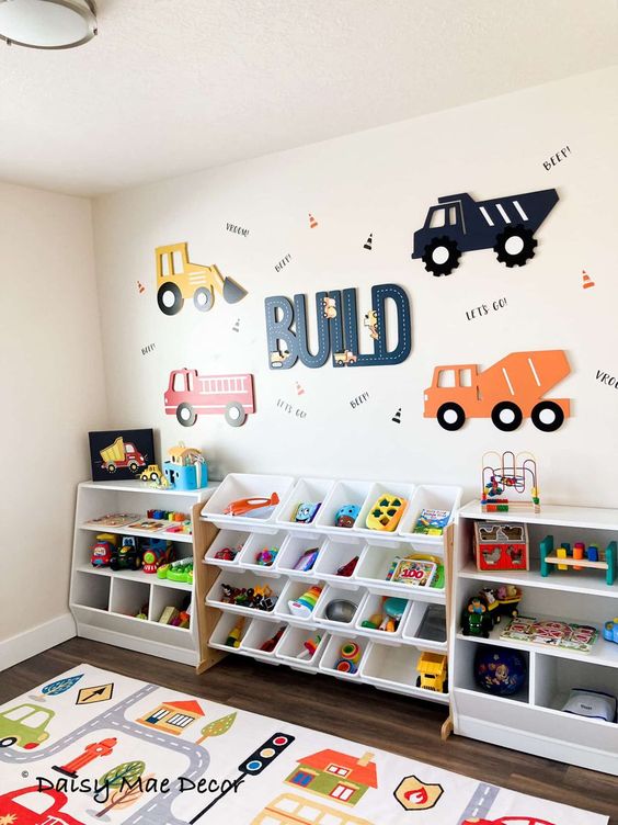 decoracao quarto infantil com brinquedos