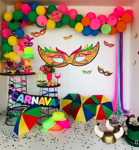 ideia para festa de carnaval em casa