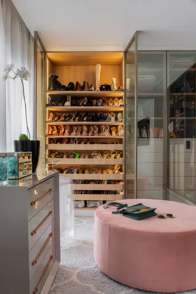iluminacao para closet