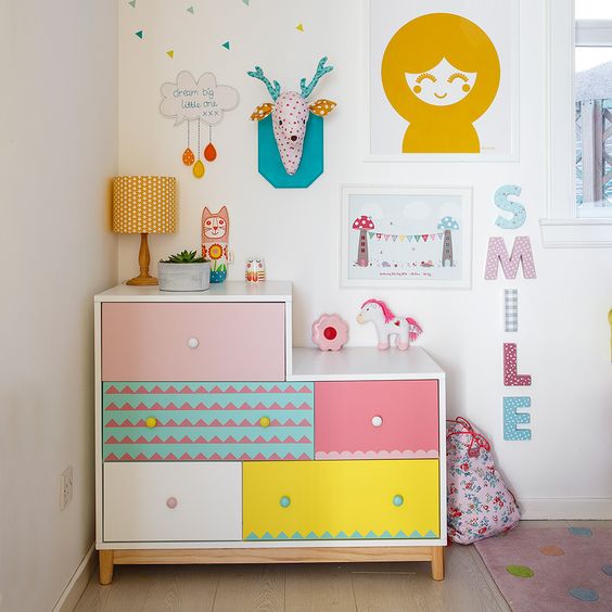movel repaginado para quarto infantil diy