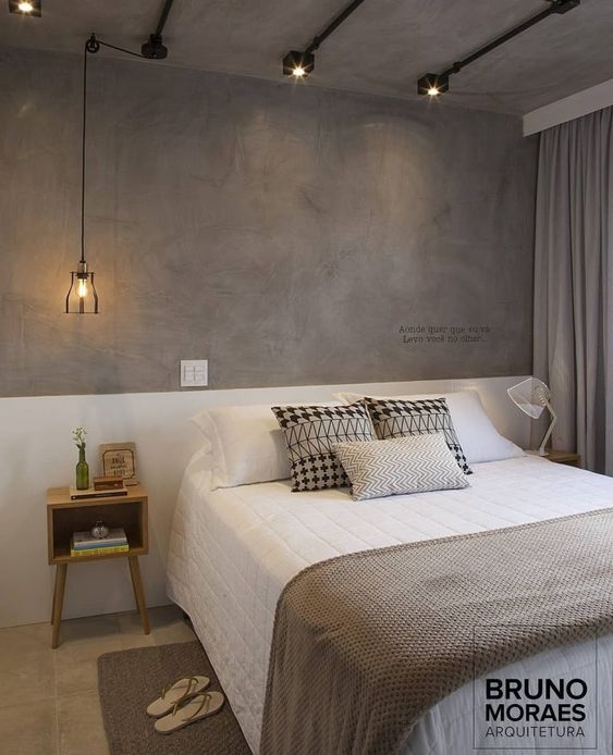 quarto no estilo industrial
