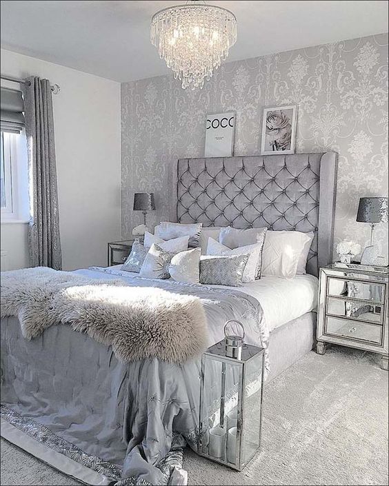 quarto prateado feminino