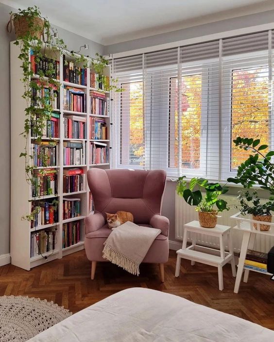 decoracao para canto da leiura em casa