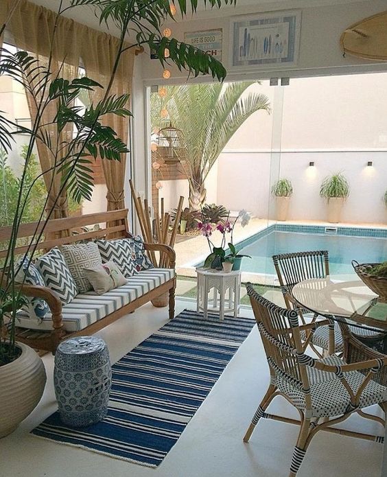 ideia de decoracao para area externa