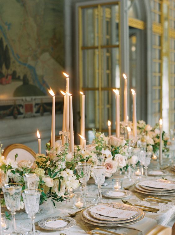 mesa de casamento classica