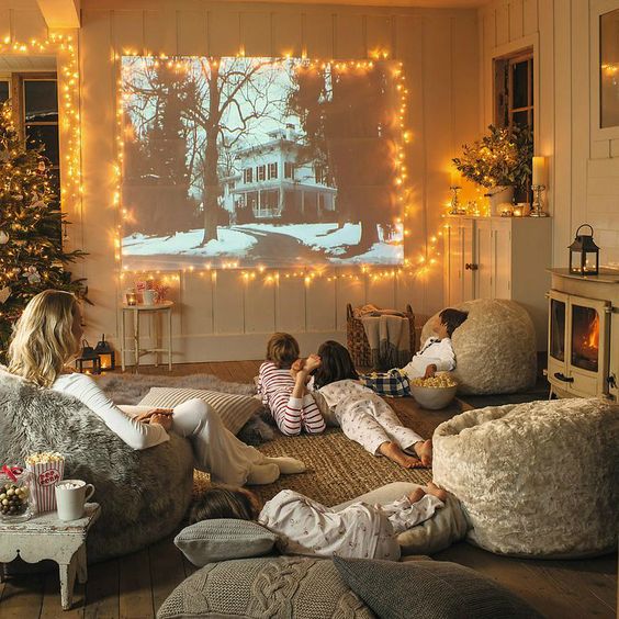 noite do filme em casa
