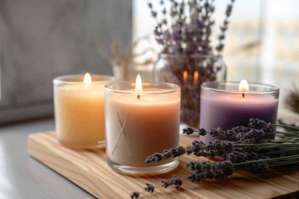 velas perfumadas em casa