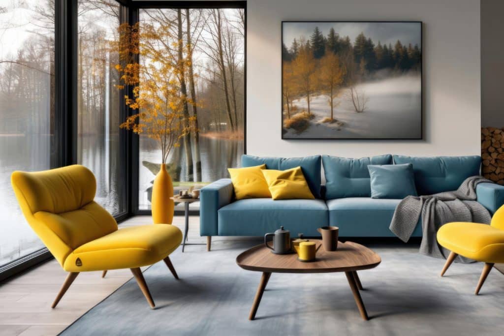 Amarelo na decoração de interiores