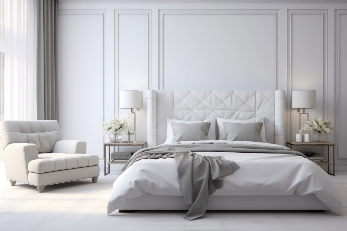 Quarto com móveis brancos 3 ideias