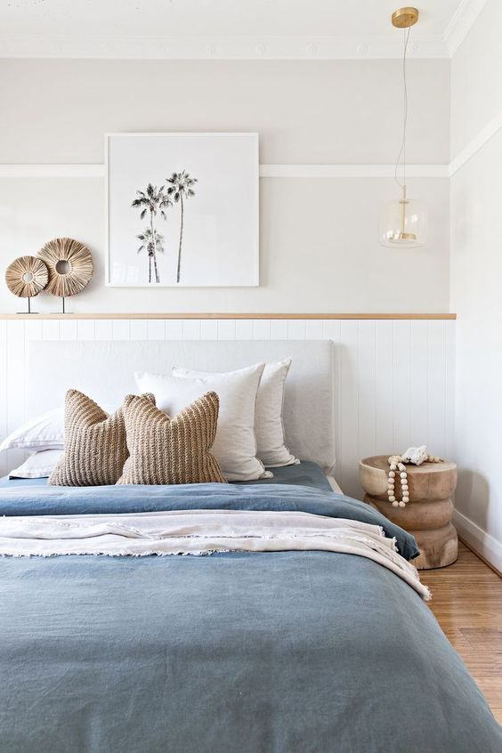 decoracao com cores calmas e suaves