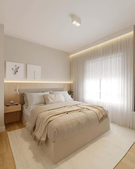ideia de iluminacao para quarto