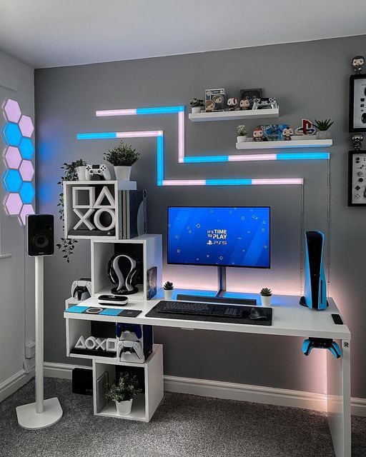 setup gamer playstation