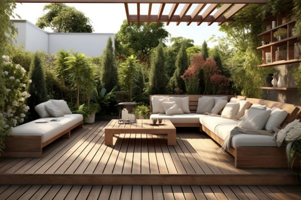Plantas na decoração da área externa