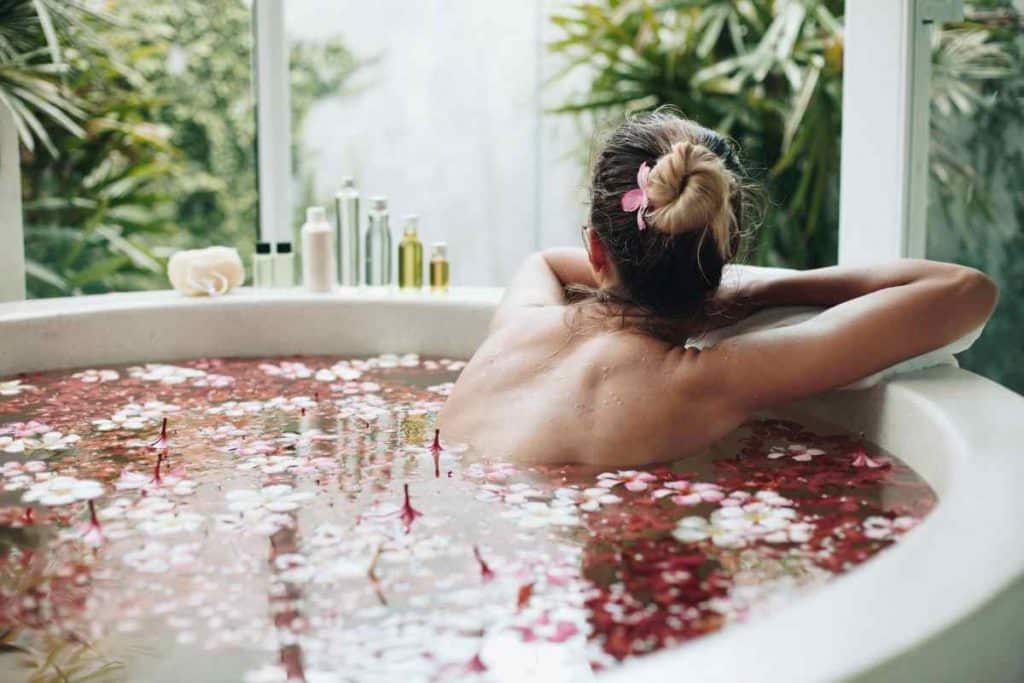 banho relaxante