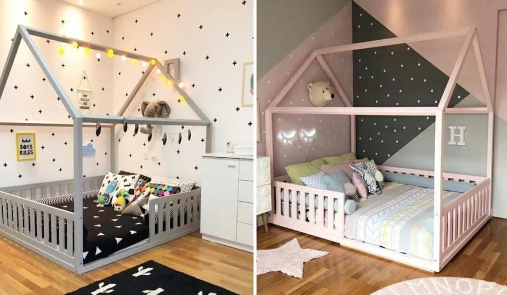 cama montessoriana para quarto infantil