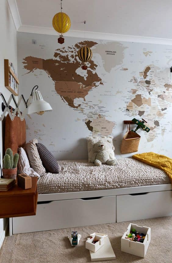 quarto infantil masculino explorador