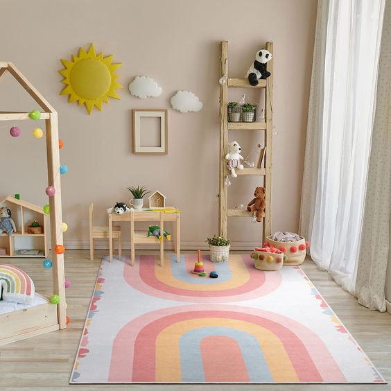 tapete para quarto de menina