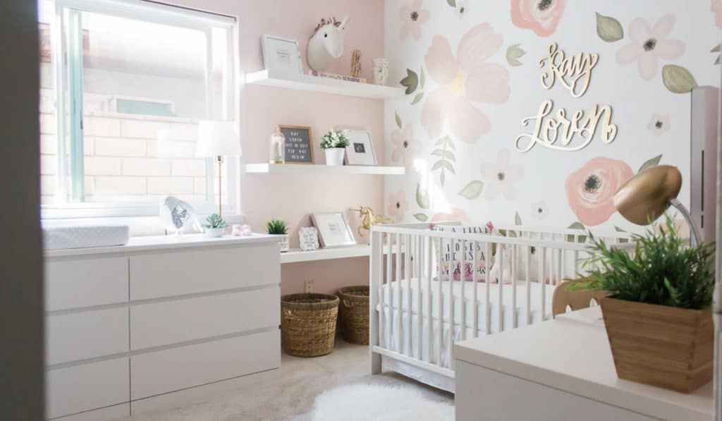 Quarto de Bebê Feminino Floral