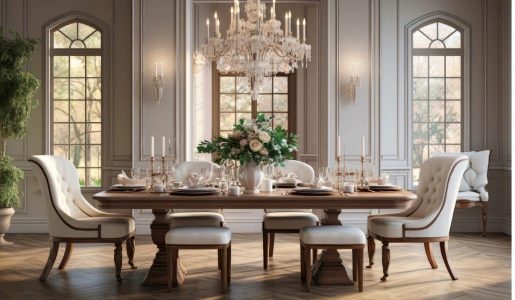 Sala de Jantar com Lustre