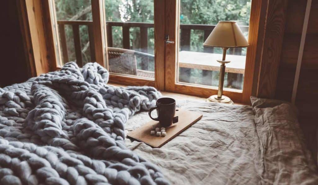 casa aconchegante no inverno