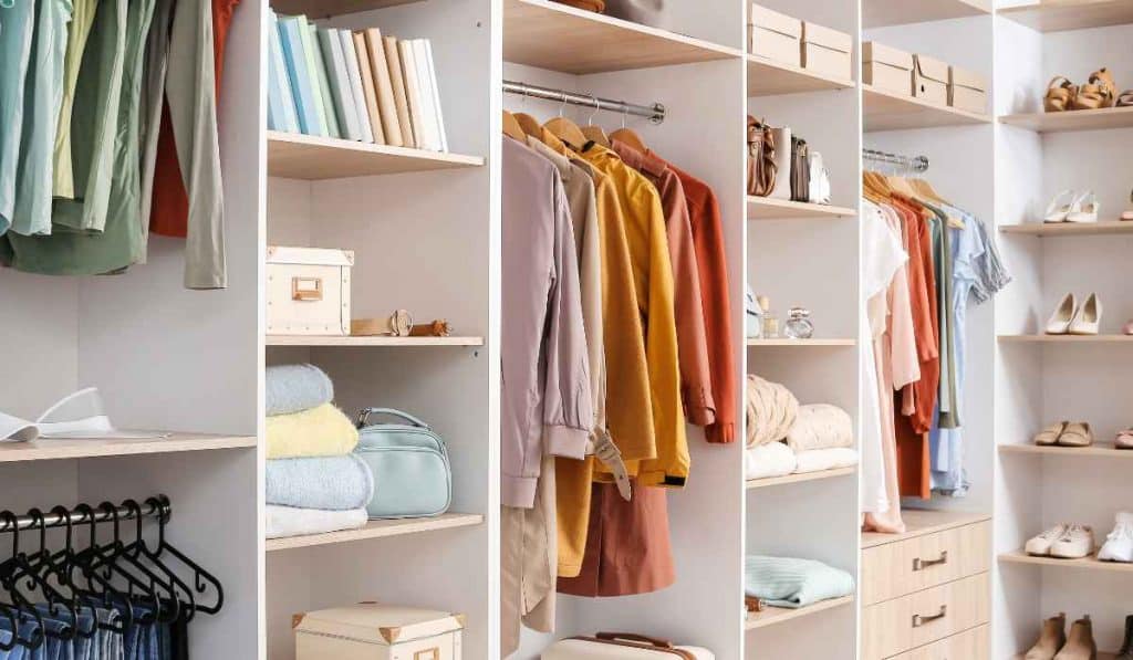 guarda-roupa organizado