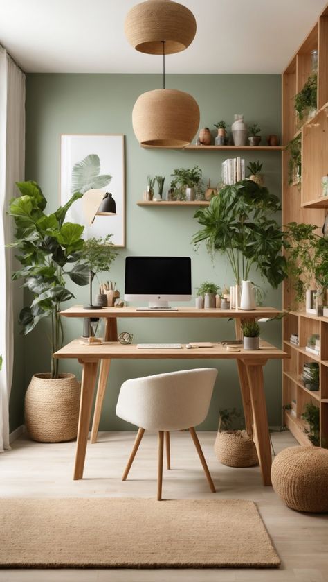 home office verde menta