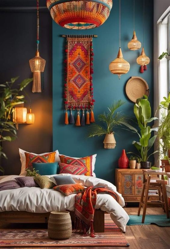 ideia para quarto no estilo boho