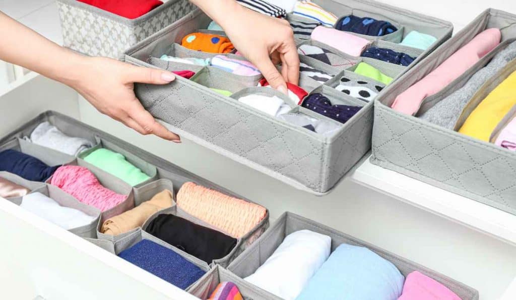 organizacao para pecas de roupa