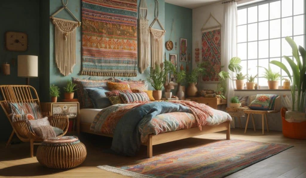 quartos decorados no estilo boho