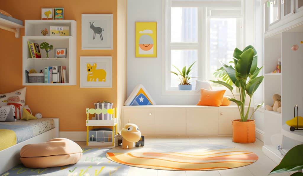 cor vibrante para quarto infantil