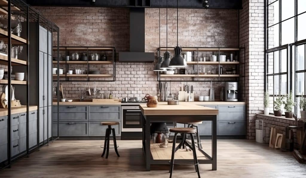 cozinha no estilo industrial