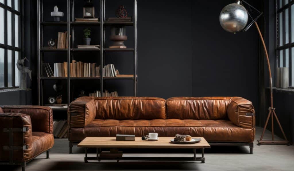 sala no estilo industrial