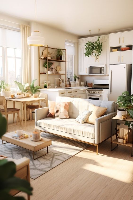 ambientes integrados no apartamento pequeno